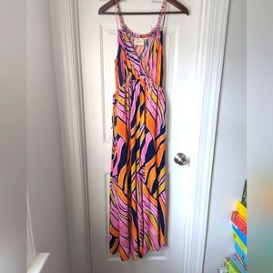 Anthropologie Maeve Summer Wide Leg Jumpsuit size L